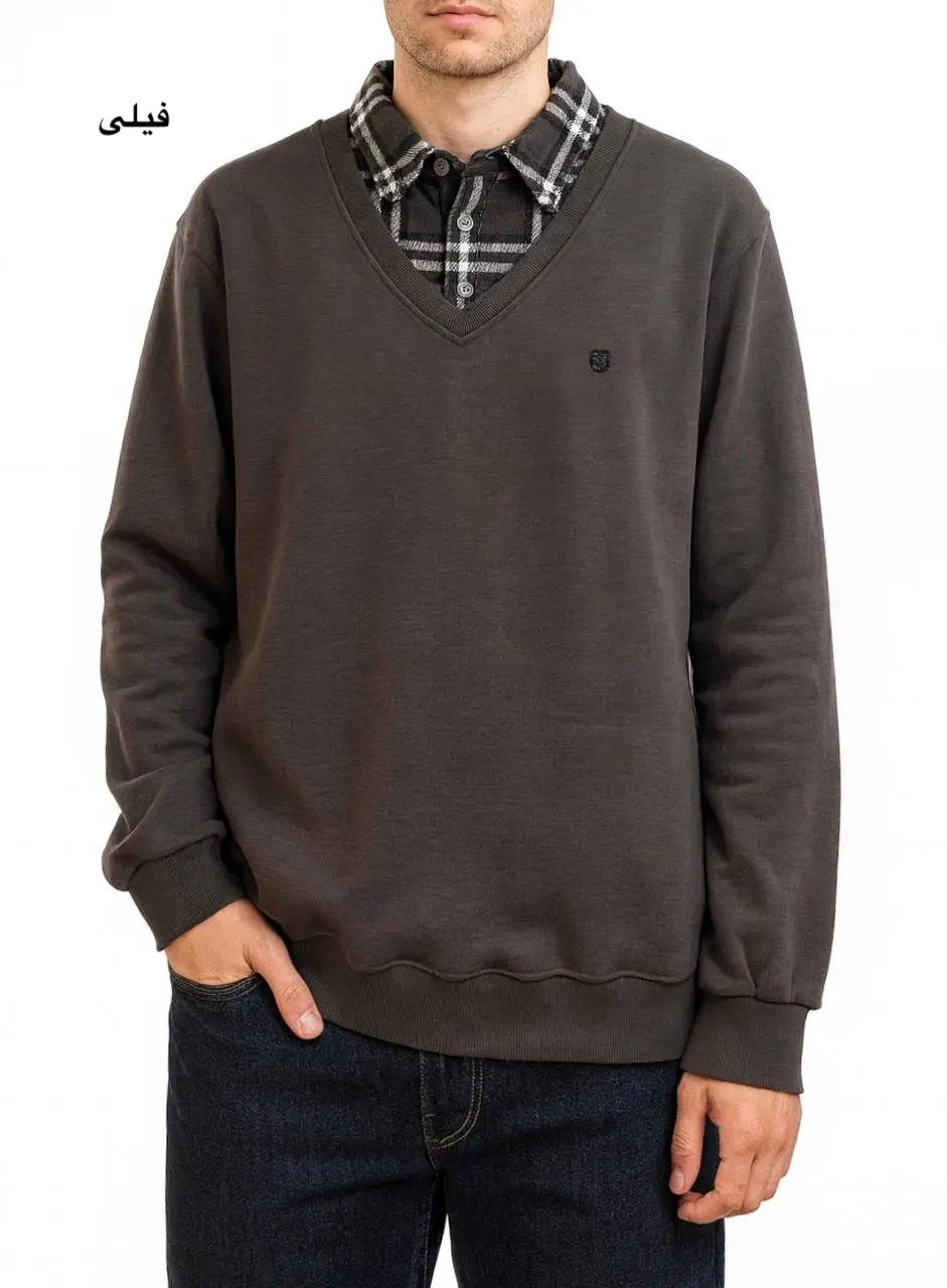 پلیور دورس مردانه یقه دار بردیا 2